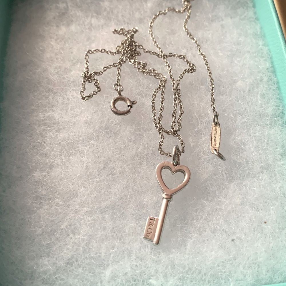 Authentic Tiffany key necklace